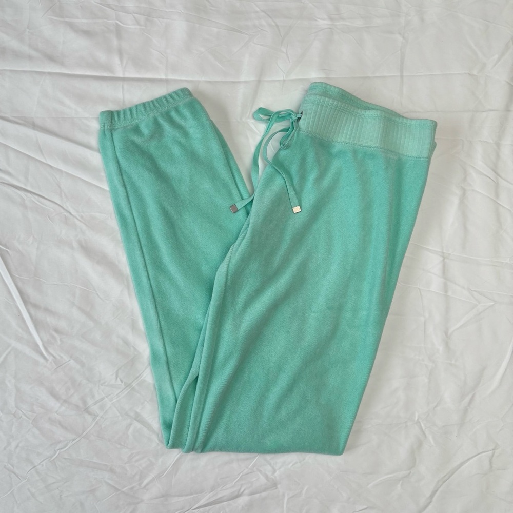 Victoria's Secret Mint Green Ribbed Waistband Sweatpants